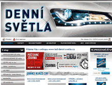 Tablet Screenshot of led-denni-svetla.cz
